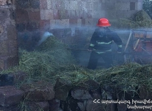 Մարալիկում այրվել է մոտ 25 հակ անասնակեր