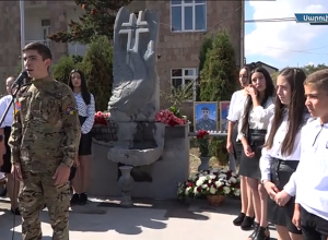 Սարուխանում կանգնեցվել է հուշակոթող՝ նվիրված Արցախյան 44-օրյա պատերազմի զոհերին