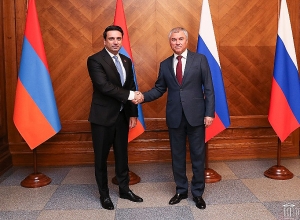 Ալեն Սիմոնյանը հանդիպել է ՌԴ Պետդումայի նախագահ Վյաչեսլավ Վոլոդինին