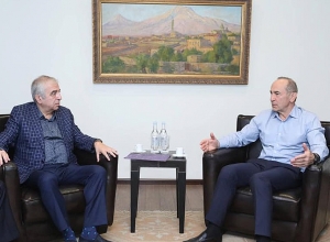 «ԱԱԾ պահեստազորի սպաների միություն» կազմակերպության համահիմնադիրները հանդիպել են Ռոբերտ Քոչարյանի հետ