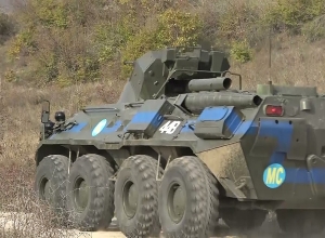 Ռուս խաղաղապահներն Արցախում պարեկություն են իրականացրել ԲՏՌ-ներով.ՌԴ ՊՆ