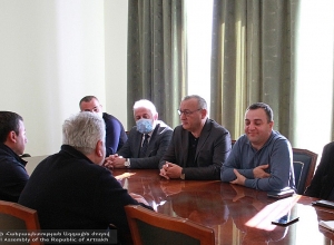 ԱՀ ԱԺ նախագահ Արթուր Թովմասյանն ընդունել է  ՀՀ ԱԺ նախագահի տեղակալ Իշխան Սաղաթելյանին