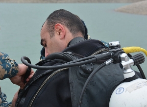 Ջրասուզական պարապմունքներ Սարսանգի ջրամբարում