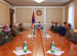 Արցախի նախագահը ԱԱԾ բարձրաստիճան սպայական կազմի մասնակցությամբ աշխատանքային խորհրդակցություն է հրավիրել