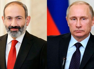Վլադիմիր Պուտինի և Նիկոլ Փաշինյանի միջև կայացել է հեռախոսազրույց․ քննարկվել է ԼՂ շուրջ ստեղծված իրավիճակը