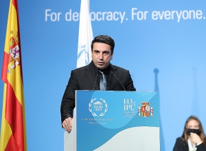 Մադրիդում ԱԺ նախագահն անդրադարձել է ԼՂ հակամարտության լուծման անհրաժեշտությանը