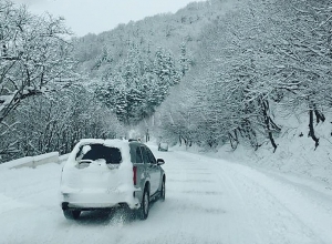 Մաստարա-Լանջիկ-Գյումրի ճանապարհին ժամը 20։00-ի դրությամբ ձյուն է տեղում