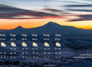 Եղանակն առաջիկա օրերին