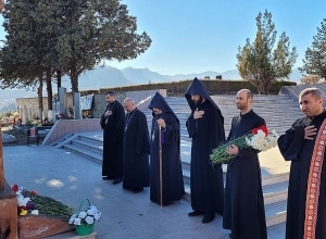 Արցախի թեմում մատուցվել է սուրբ պատարգ և կատարվել հոգեհանգստյան կարգ