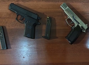 В машине задержанного мужчины были пистолеты