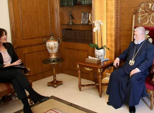Արամ Ա կաթողիկոսը և ԱՄՆ դեսպանը տեսակետներ են փոխանակել Լիբանան քաղաքական կյանքի վերաբերյալ