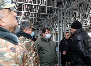 Սուրեն Պապիկյանը հետևել է նոր կառուցվող զորամասի շինարարական աշխատանքների ընթացքին