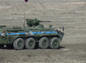 Российские миротворцы провели военные учения в Нагорном Карабахе