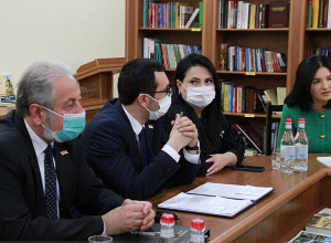 Արցախի խորհրդարանում հյուրընկալել են ԱՀ ԿԳՄՍ նորանշանակ նախարարին