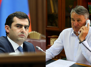 Акоп Аршакян провёл телефонный разговор с вице-председателем Совета Федерации ФС РФ Юрием Воробьёвым