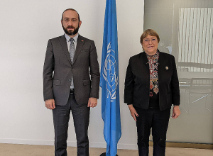 Արարատ Միրզոյանը հանդիպել է ՄԱԿ-ի Մարդու իրավունքների Գերագույն հանձնակատարի հետ