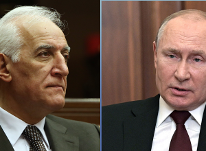Путин поздравил Ваагна Хачатуряна по случаю избрания президентом РА