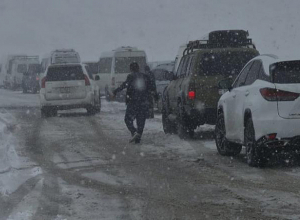 На автомобильной дороге Горайк-Зангер метель: ряд дорог закрыты