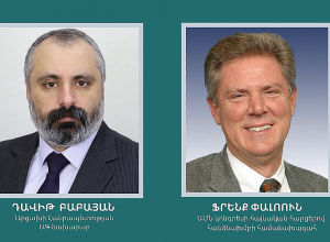 ԱՀ ԱԳՆ Դավիթ Բաբայանը հեռավար ձևաչափով հանդիպել է Ֆրենք Փալոունի հետ