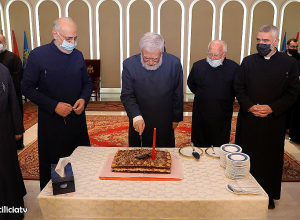 Միաբան հայրերը եւ Կաթողիկոսարանի պաշտոնյաները նշել են Արամ Ա-ի ծննդյան օրը