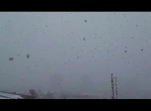 Неожиданный снег в Ереване