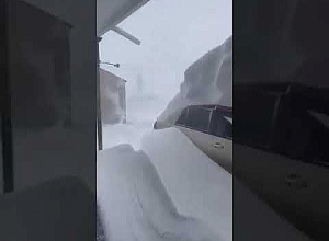 «Весна» 2022: толстый слой снега в селе Хнаберд Арагацотнской области