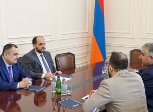 Արայիկ Հարությունյանն ընդունել է Եվրոպայի ծանրամարտի ֆեդերացիայի նախագահին և գլխավոր քարտուղարին