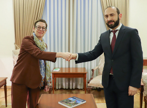 Глава МИД РА принял посла Франции Анн Луйо