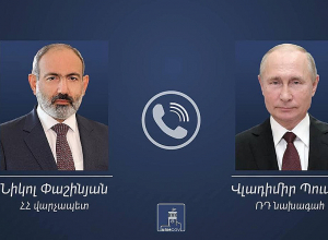 Նոր հեռախոսազրույց․ Փաշինյանը Պուտինին ներկայացրել է հայկական կողմի ակնկալիքը