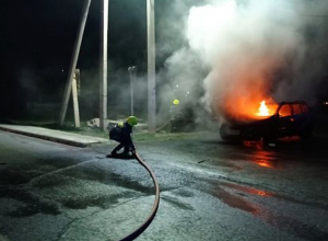 Ագարակ գյուղում այրվել է ավտոմեքենա