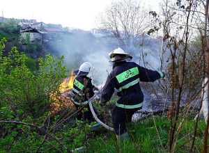 Հրդեհ Ստեփանակերտում․ այրվել է չոր խոտատարածք