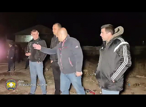 Пожар в домике-вагоне в Эчмиадзине