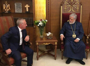 Լիբանանում Հայաստանի դեսպան Վահագն Աթաբէկյանը այցելել է Անթիլիասի մայրավանք