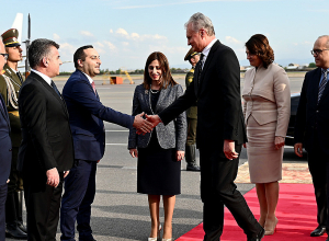 Պաշտոնական այցով Հայաստան է ժամանել Լիտվայի Հանրապետության նախագահ Գիտանաս Նաուսեդան