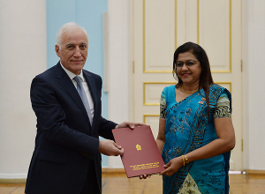 Շրի Լանկայի նորանշանակ դեսպանի հանդիպումը նախագահի հետ