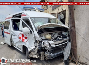 Երևանում բախվել են շտապօգնության մեքենան և «Opel Vectra»- ն, շտապօգնության ավտոմեքենան դուրս է եկել հանդիպակաց․ կան վիրավորներ