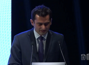 Հակոբ Արշակյանը բացման խոսքով հանդես է եկել  FemInno կանանց նորարարարության առաջին համաժողովում