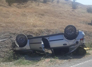 Արցախում մեքենան գլխիվայր շրջվել է, 16-ամյա ուղևորը՝ տեղում մահացել