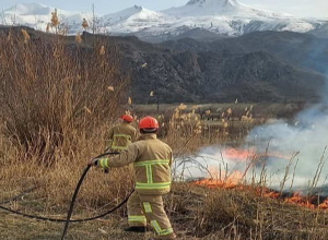 Կապան քաղաքի N զորամասի հրաձգարանի մոտ հրդեհ է բռնկվել