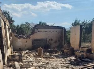 Սոթք գյուղում հրետակոծության հետևանքով այրվում է տուն․ ահազանգ