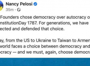 Թայվանից Հայաստան` աշխարհը ընտրության առաջ է ժողովրդավարության և ավտորիտարիզմի միջև. Փելոսի
