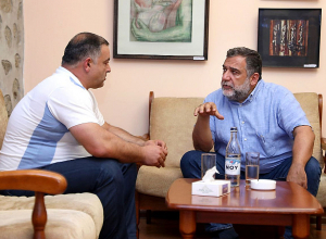 Պատերազմին հաջորդած դժվարություններն այստեղ մարդկանց չեն հիասթափեցնում․ Ռուբեն Վարդանյանը հանդիպել է Ստեփանակերտի քաղաքապետին