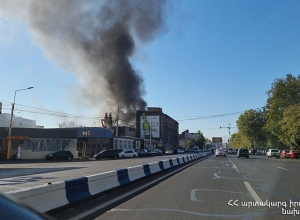 Նորից հրդեհ՝ Արշակունյաց պողոտայի կիսակառույց շինությունում