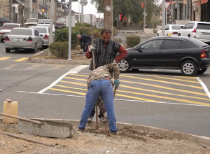 На улицах столицы установлены светофоры