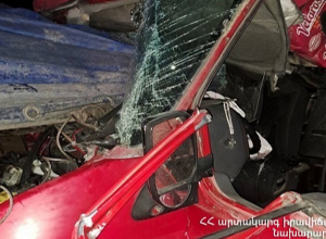 Ապարան-Քուչակ ճանապարհին բախվել են «Ford Transit»-ն ու «KamAZ-ը․  կա մեկ զոհ և տուժած