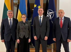 Секретарь СБ Армен Григорян встретился с Кястутисом Будрисом, Галиной Ващенкойте и Мантасом Адоменасом