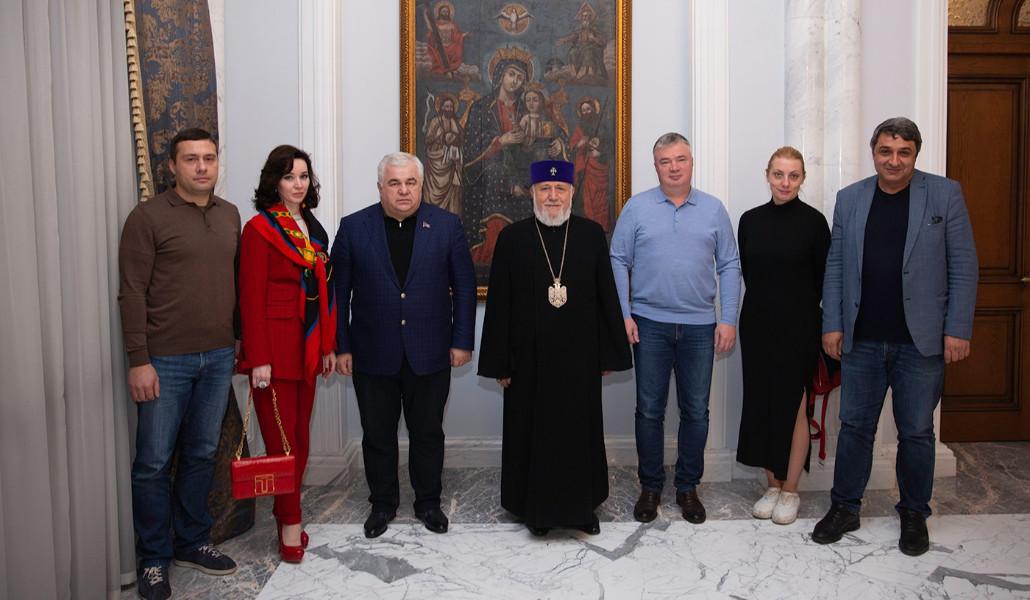 Catholicos menerima delegasi Duma Negara Federasi Rusia