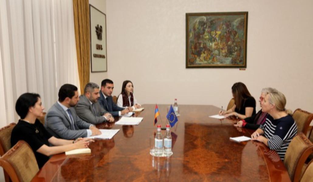 Menteri AI menerima Ketua Delegasi UE untuk Armenia, Duta Besar UE Mrs. Andrea Victorin