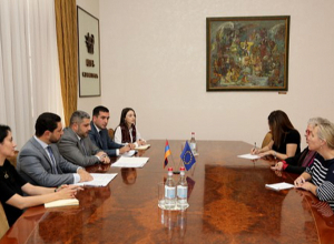 ԱԻ նախարարն ընդունել է Հայաստանում ԵՄ պատվիրակության ղեկավար, ԵՄ դեսպան տիկին Անդրեա Վիկտորինին