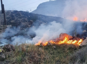 Հրդեհ Արա լեռան լանջին